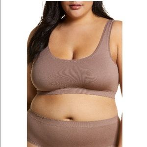 Nordstrom Bare Tank Bralette in Brown Taupe (XL)
